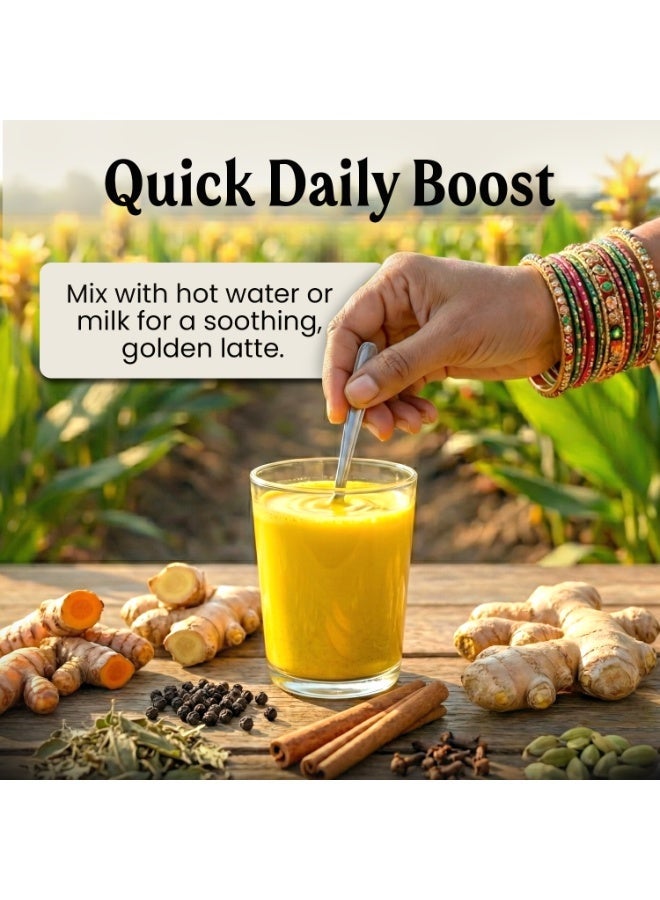 Jivika Lakadong Turmeric Latte - 200G - Image 3
